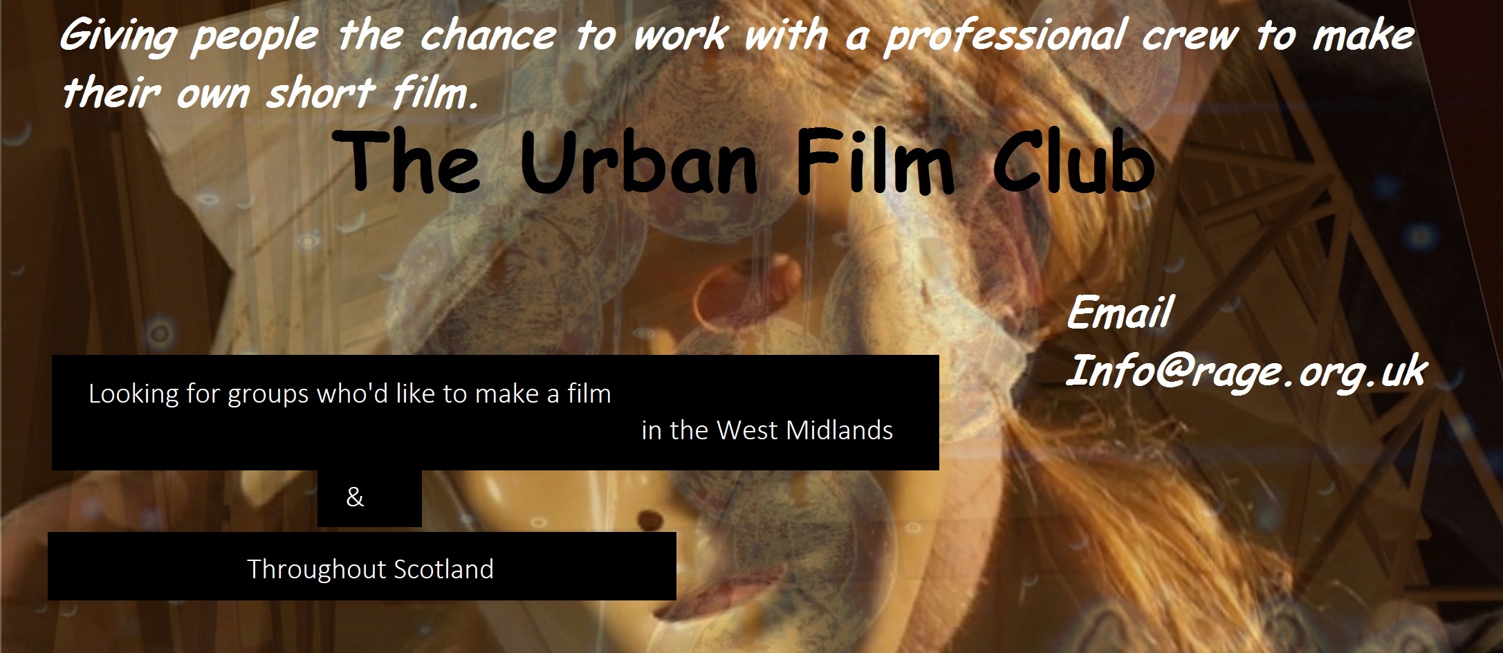 Giving people skills and self esteem & confidence through fil, theatre
and music projects.